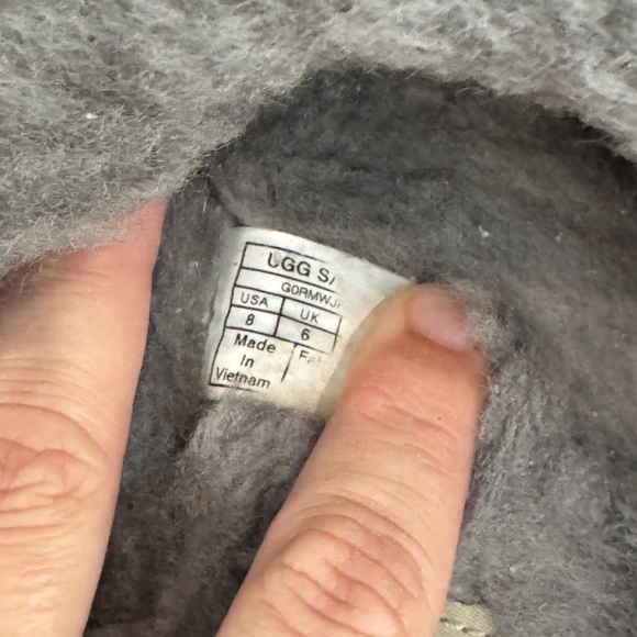 UGG Scuffette II Sparkle Slippers Black Sheepskin Women's Size 8 - Picture 7 of 9